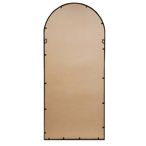 Temple & Webster Black Arch Iron Full Length Wall Mirror