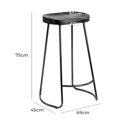 75cm-Premium-Vintage-Style-Elm-Wood-Barstools-with-Black-Legs