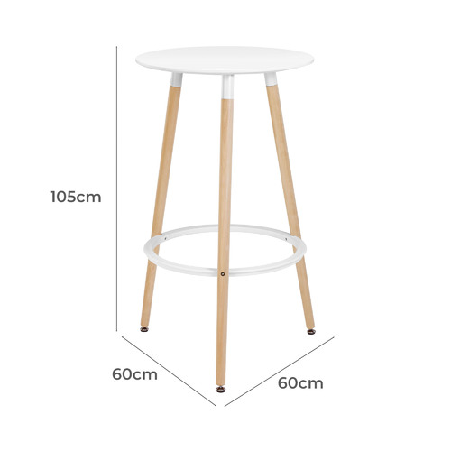 60cm round bar table