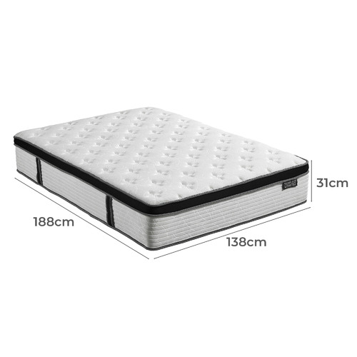 Temple & ster Medium Chiro Euro Top Pocket Spring Mattress
