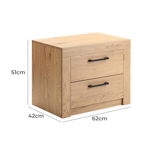 Temple & ster Oak Finish Magnus Bedside Table