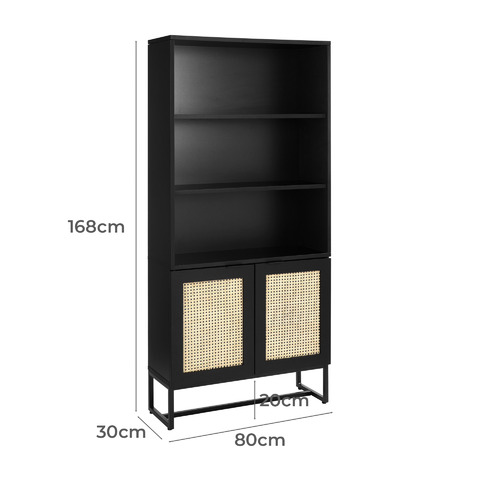 Temple & Webster Poh Rattan Bookshelf