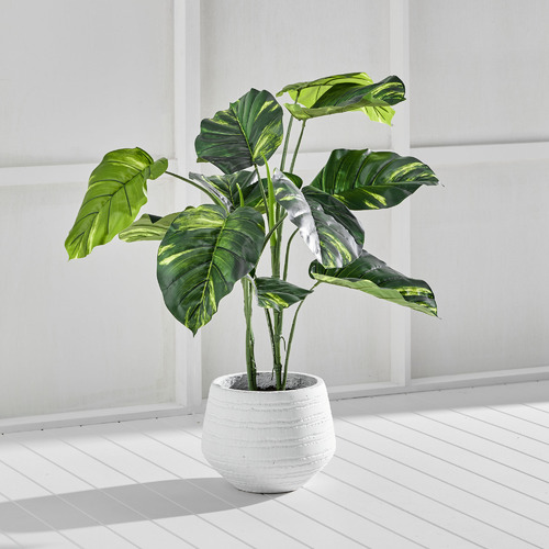 Temple & ster 90cm Potted Faux Pothos Plant