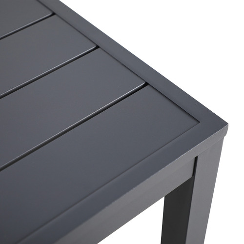 Charcoal Kos Rectangular Aluminium Outdoor Bar Table