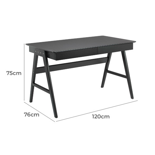 Black Torsby Office Writing Desk