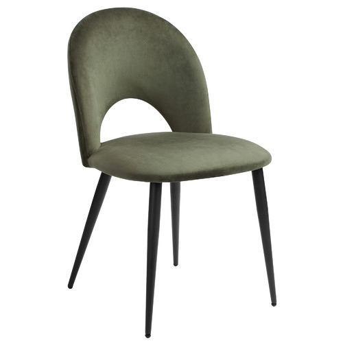 Olive Green Loren Velvet Dining Chairs