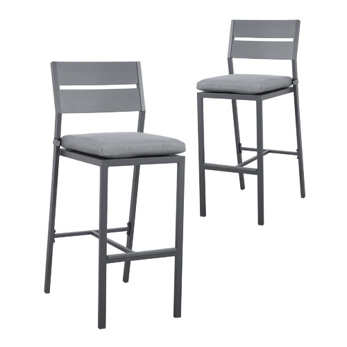 Temple Webster 73cm Charcoal Kos, Modway Maine Outdoor Bar Stool