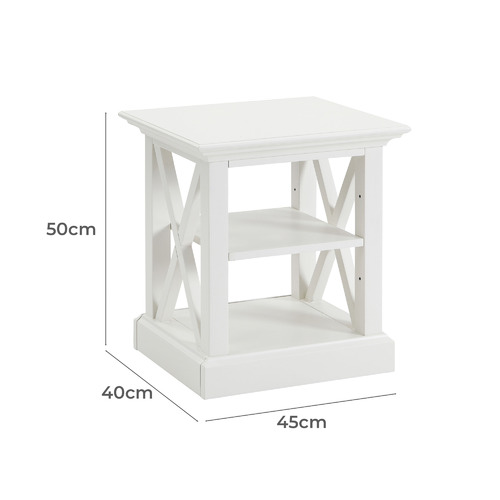 White Hamptons Side Table