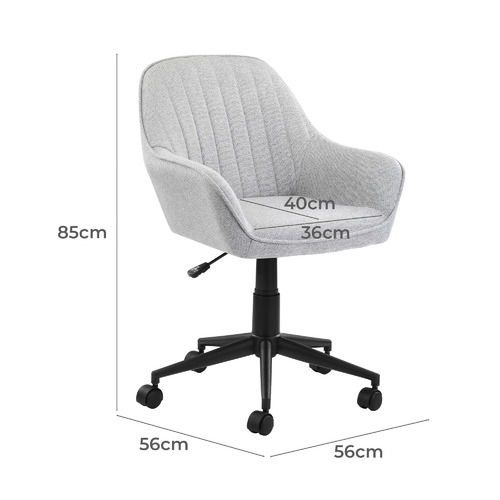 Grey Kinsey Fabric Office Chair