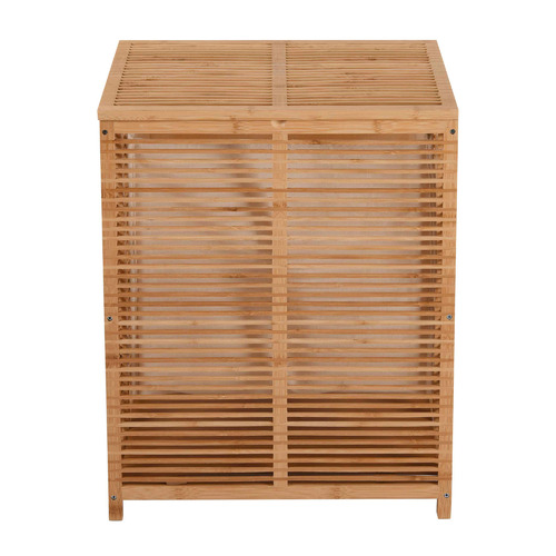 Ezra Lattice Bamboo Laundry Hamper