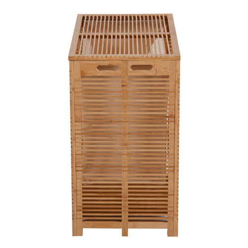 Ezra Lattice Bamboo Laundry Hamper