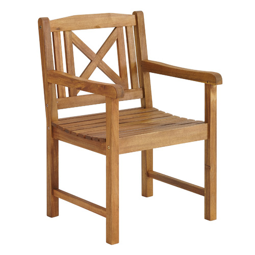 Santa Cruz Acacia Wood Outdoor Armchair