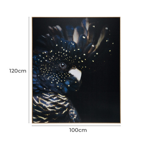 Temple & ster Curious Cockatoo Framed Canvas Wall Art