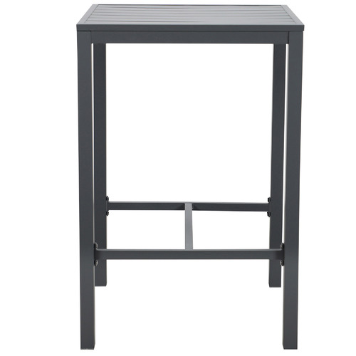 Charcoal Kos Square Aluminium Outdoor Bar Table