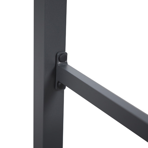 Charcoal Kos Square Aluminium Outdoor Bar Table