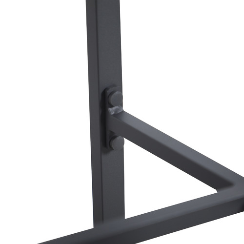 73cm Charcoal Kos Aluminium Outdoor Slatted Barstools