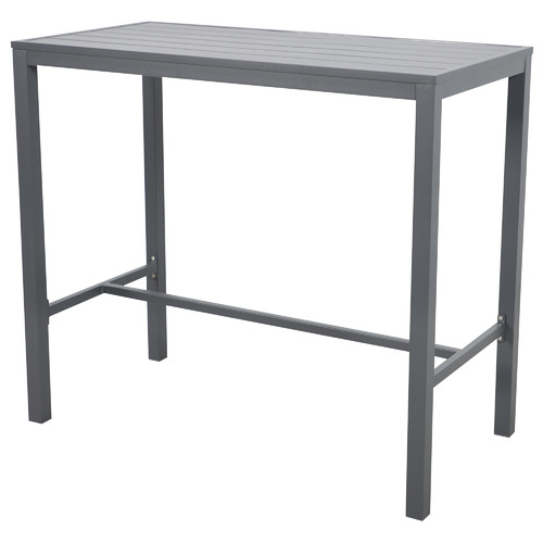 Charcoal Kos Rectangular Aluminium Outdoor Bar Table