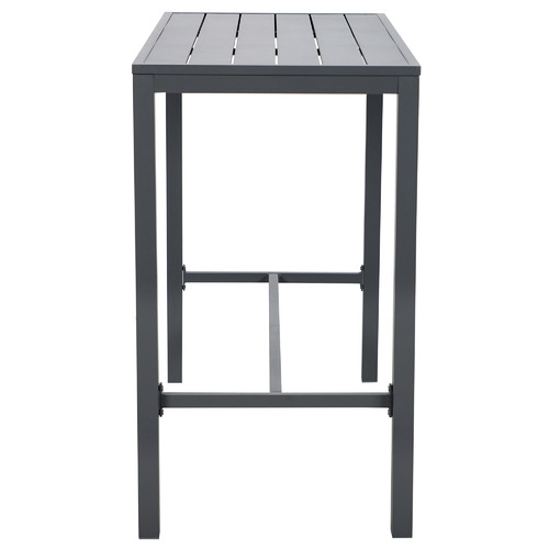 Charcoal Kos Rectangular Aluminium Outdoor Bar Table