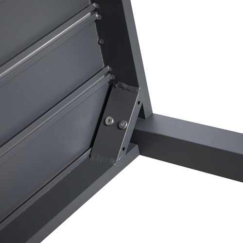 Charcoal Kos Rectangular Aluminium Outdoor Bar Table