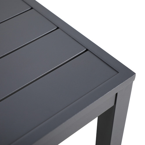 Charcoal Kos Rectangular Aluminium Outdoor Bar Table