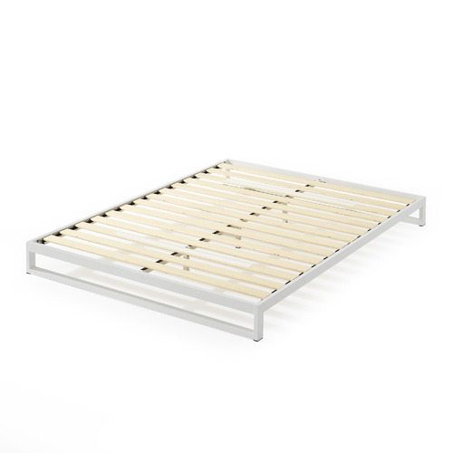 White Brienne Steel Bed Frame