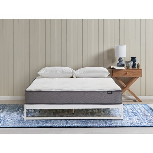 Temple & Webster White Brienne Steel Bed Frame