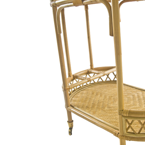 Temple & ster Natural Keilani Rattan Bar Cart
