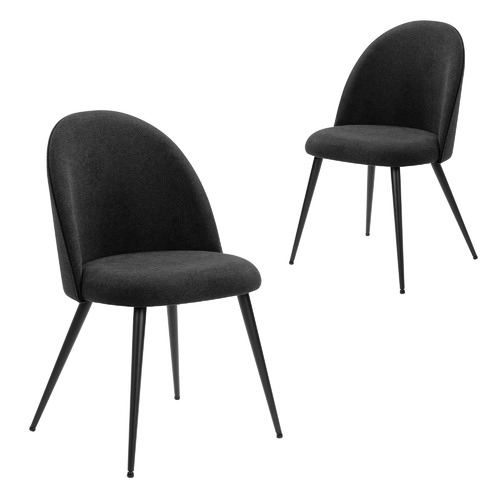 Temple & Webster Black Charlie Dining Chairs