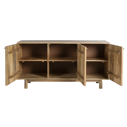 Temple & Webster Anika 3 Door Mango Wood Sideboard Buffet