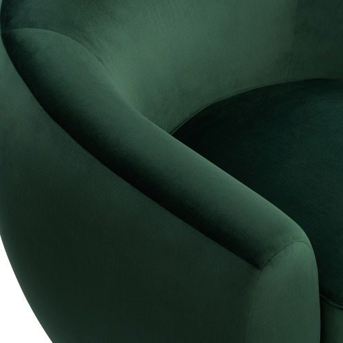 Temple & ster Green Lottie Velvet Armchair