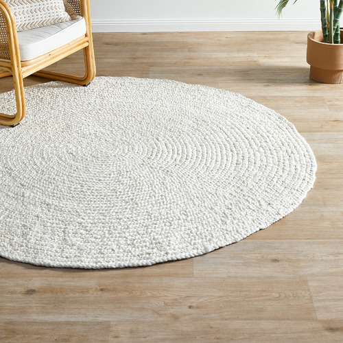 Natural 5' 1 x 8' Hand Braided Jute Oval Rug