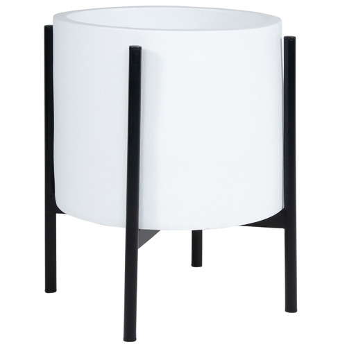 Cina Ceramic & Iron Planter on Stand
