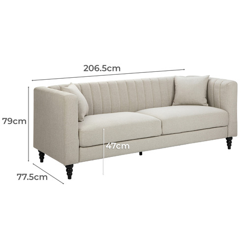 Charlotte 3 Seater Sofa