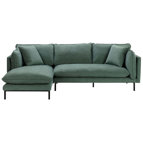 Temple & Webster Ocean Green Bellamy 3 Seater Sofa with Chaise