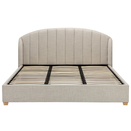 Temple & Webster Maggie Channel Tufted Bed with Drawers