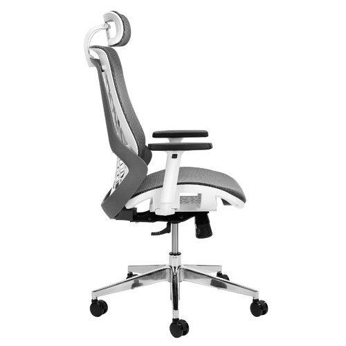 Temple & ster Grey Net Ergonomic Office Chair with Lumbar Support