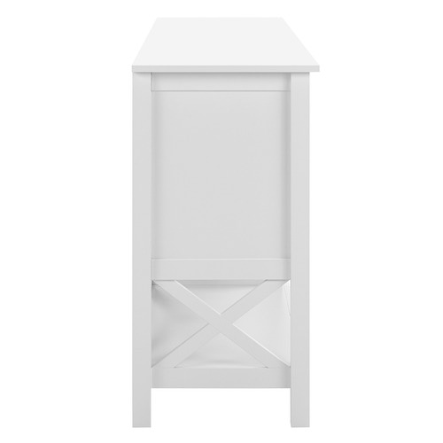 Temple & ster White Noosa 4 Drawer Sideboard Buffet