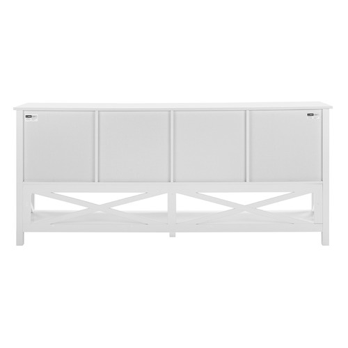 Temple & ster White Noosa 4 Drawer Sideboard Buffet