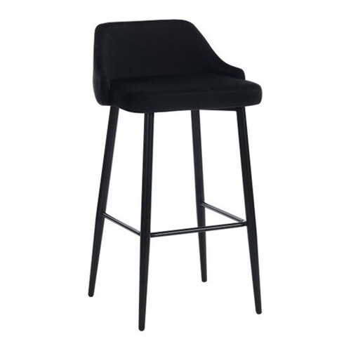 Brahms Mid-Back Velvet Barstools