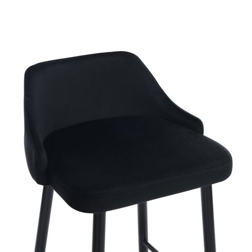 Brahms Mid-Back Velvet Barstools