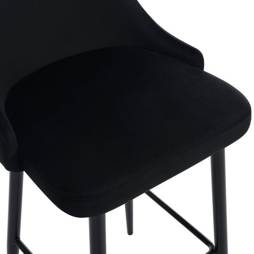 Brahms Mid-Back Velvet Barstools