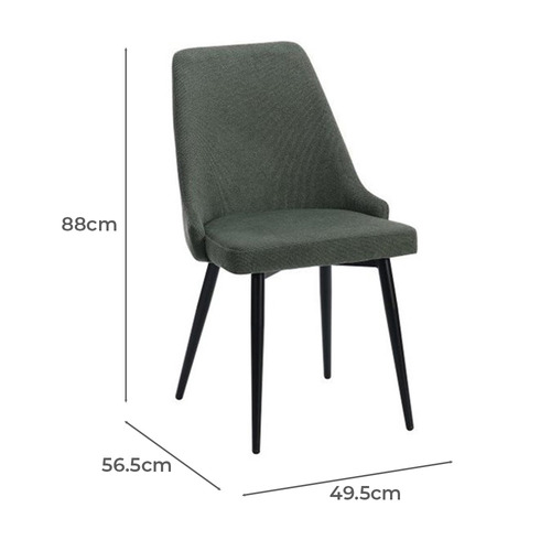 Brahms Chenille Dining Chairs