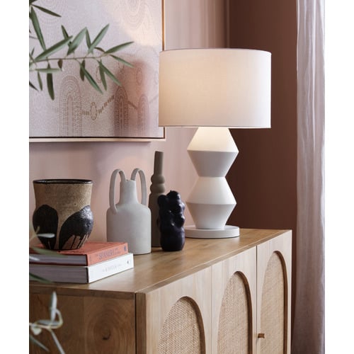 Natural Anya Mango Wood & Rattan Sideboard Buffet