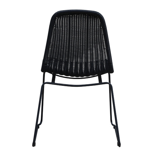 Temple & ster 6 Seater Sorrento Outdoor Dining Table & Black Riviera