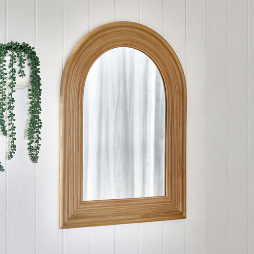 Temple & ster Laia Rattan Arched Wall Mirror