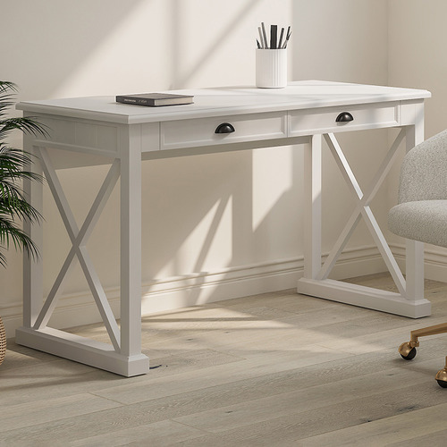 Hamptons 130cm Desk with Drawers