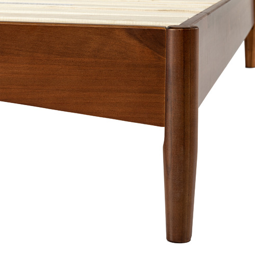 Warm Brown Liam Pine Wood Bed