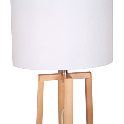 Shalby Rubberwood Floor Lamp