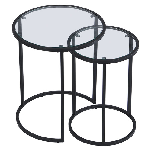 Temple & Webster 2 Piece Amelia Nesting Side Table Set