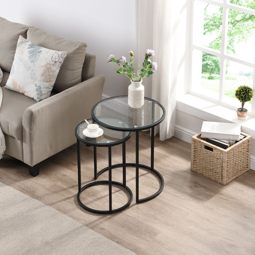 Temple & ster 2 Piece Amelia Nesting Side Table Set